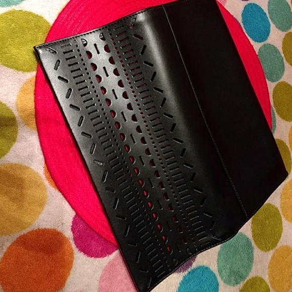 Authentic NWOT Kate Spade blk thick leather clu - Picture 8 of 8